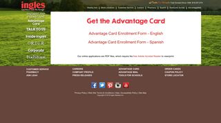 AdvantageCard Sign-Up Form - Ingles Markets