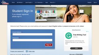 Learn English Online with USA Learns | Student Sign In