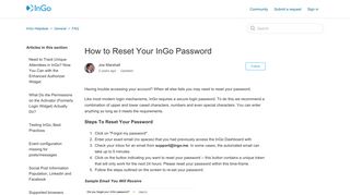 How to Reset Your InGo Password – InGo Helpdesk