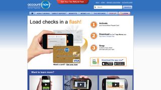 Mobile Check Deposit - Cashing – Prepaid Debit Cards | AccountNow