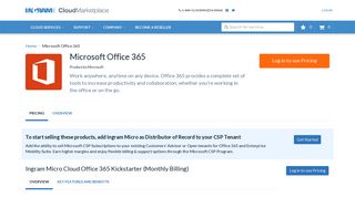 Microsoft Office 365 - Ingram Micro Cloud Marketplace