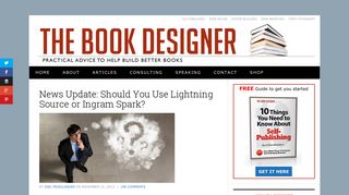 News Update: Should You Use Lightning Source or Ingram Spark?