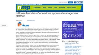 InHouse launches Connexions appraisal management platform