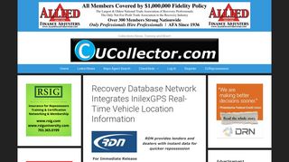 Recovery Database Network Integrates InilexGPS Real-Time Vehicle ...