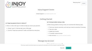 Support - InJoy Online