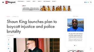 Shaun King launches plan to boycott injustice and police brutality ...