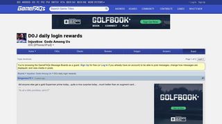 DOJ daily login rewards - Injustice: Gods Among Us Message Board ...
