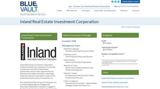 Inland Real Estate Investment Corporation | Blue Vault