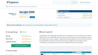 InLight EHR Reviews and Pricing - 2019 - Capterra