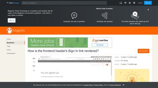 magento2 - How is the frontend header's Sign In link rendered ...