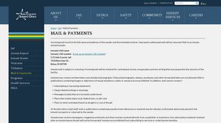 Mail & Payments - Ada County Sheriff
