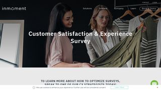 Customer Satisfaction and Experience Survey | InMoment