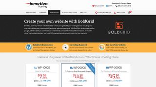 BoldGrid WordPress Website Builder | InMotion Hosting
