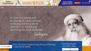 Inner Engineering - Complete program for inner wellbeing