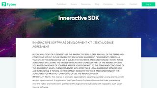 Inneractive SDK - Fyber