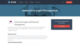 Inneractive Login Management - Team Password Manager - Bitium