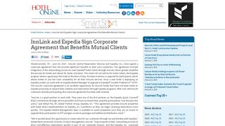 InnLink and Expedia Sign Corporate Agreement that ... - Hotel Online