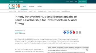 innogy Innovation Hub and BootstrapLabs to Form a Partnership for ...