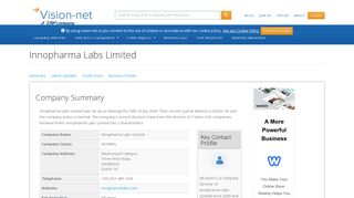 Innopharma Labs Limited - Irish Company Info - Vision-Net