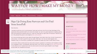 Sign Up Doing Easy Surveys and Get Paid from InnoPoll | Ways of ...