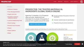 Ingredient Search & Raw Materials Search Engine | Prospector