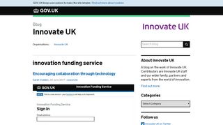 innovation funding service - Innovate UK
