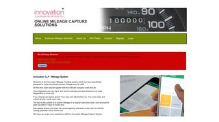 Mileage Claim Capture System from Innovation LLP