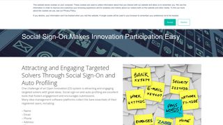 Social Sign-in Makes Innovation Participation Easy - Ezassi