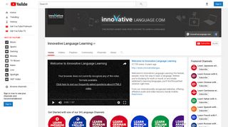 Innovative Language Learning - YouTube