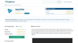 InnoVint Reviews and Pricing - 2019 - Capterra
