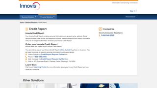 Credit Report - Innovis