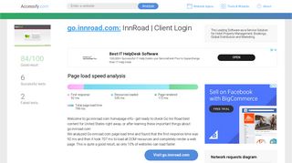 Access go.innroad.com. InnRoad | Client Login