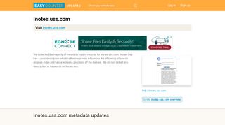 Inotes Uss (Inotes.uss.com) - IMC Secure Access Server - Easy Counter