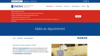 Make an Appointment - Inova Blood Donor Services