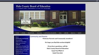 INOW Parent Home Portal - Hale County School District