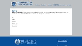 Special Links - Demopolis City Schools