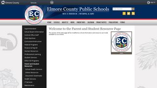 Welcome to the Parent and Student Resource Page ... - Elmore County