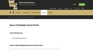 iNow/Chalkable / Home Portal Instructions - Cullman City Schools