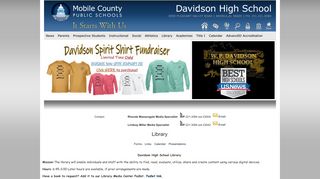 Davidson High School: Library - Links