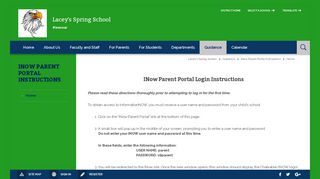 INow Parent Portal Instructions / Home - Morgan County School District