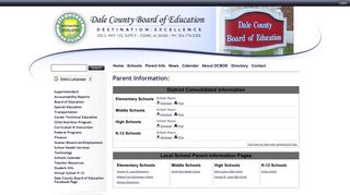 Parent Info - Dale County Schools