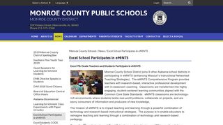 Excel School Participates in eMINTS - Monroe County Public Schools