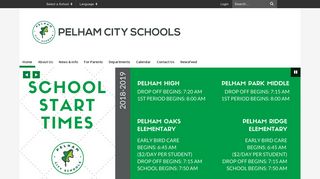 Pelham City Schools: Home