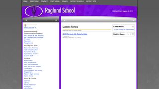 Ragland School: Latest News - Weather Delay 1/8/15