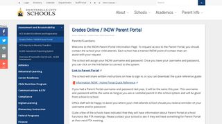 Grades Online / INOW Parent Portal | Huntsville City Schools