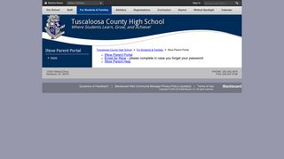 INow Parent Portal / Home - Tuscaloosa County School System