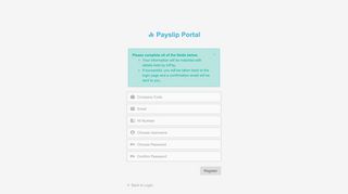 Create an account - Payslip Portal