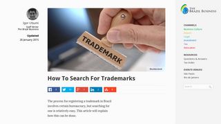 How To Search For Trademarks - The Brazil Business