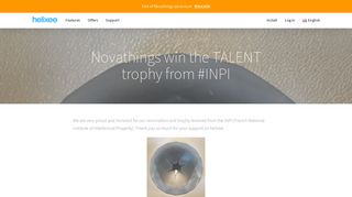 Novathings win the TALENT trophy from #INPI – helixee