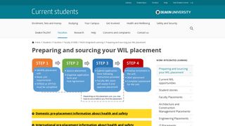 Organise your placement - Deakin University